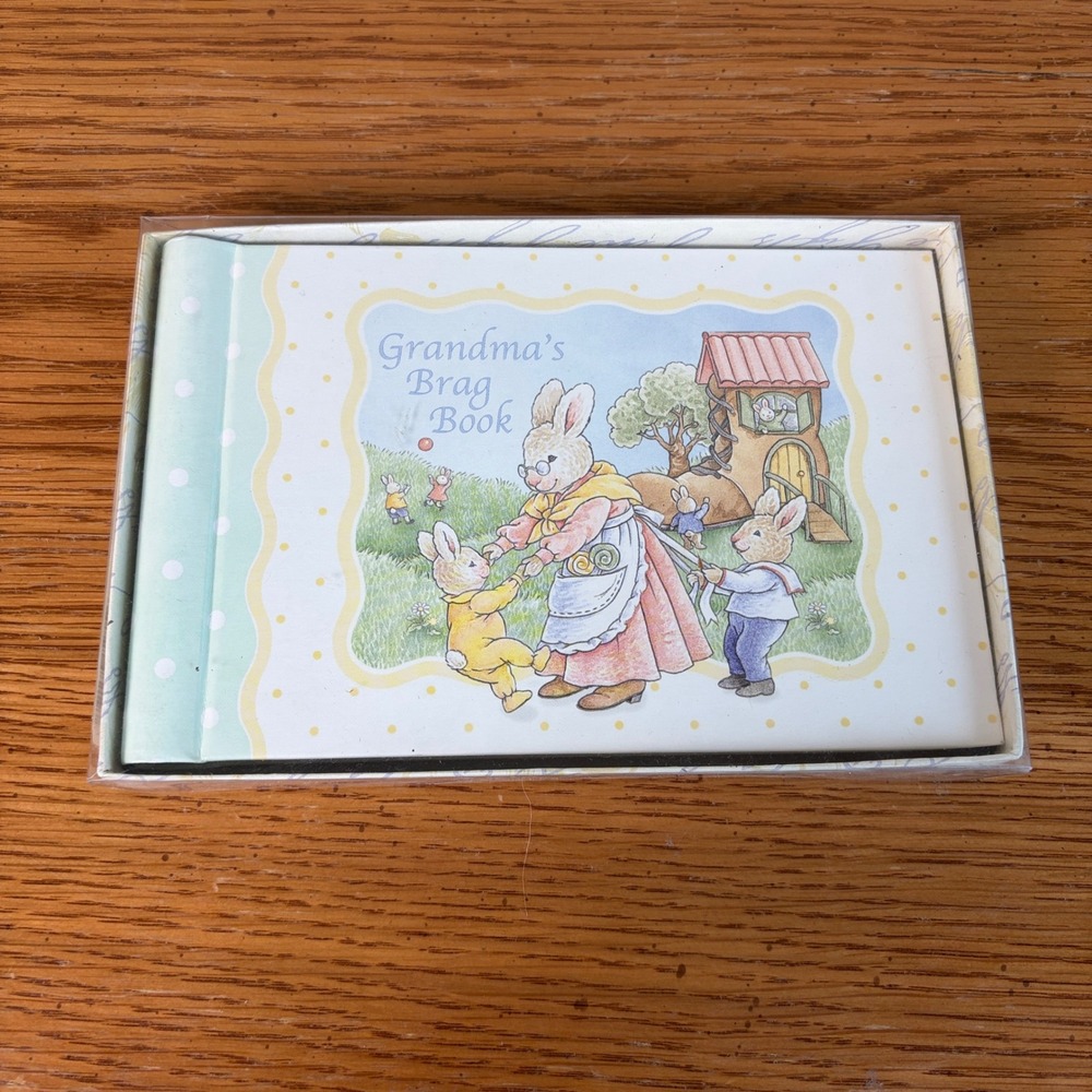 Grandma's Brag Book Nursery Rhymes 4x6 Photo Album Bunny Rabbit CR Gibson
